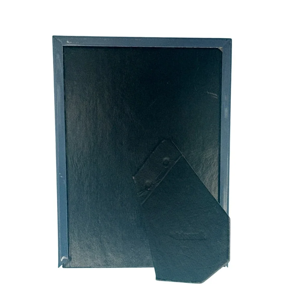 Blue 5x7‎ Picture Frame Double Mat Deep Tabletop Photo Display Small Opening